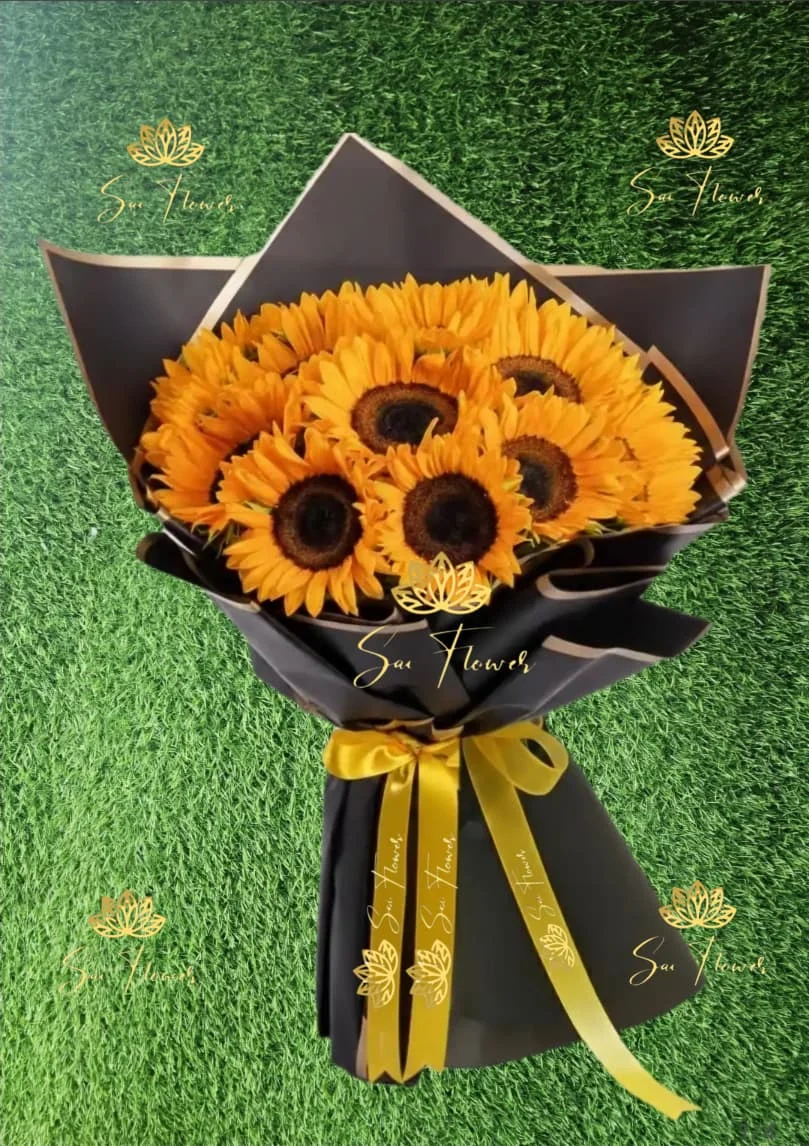 The 'Sunshine Serenade' Luxury Sunflower Bouquet – A Radiant Delhi Gift